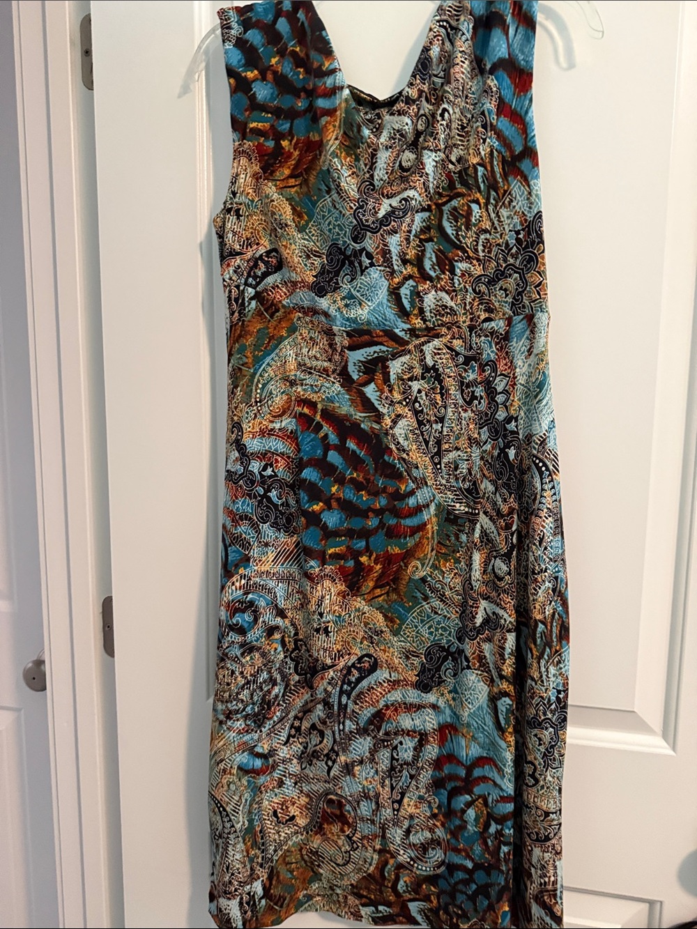 Connected Women’s Multicolor Sleeveless Dress Floral Print A-Line Midi Dress - Picture 5 of 5